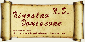 Ninoslav Domiševac vizit kartica